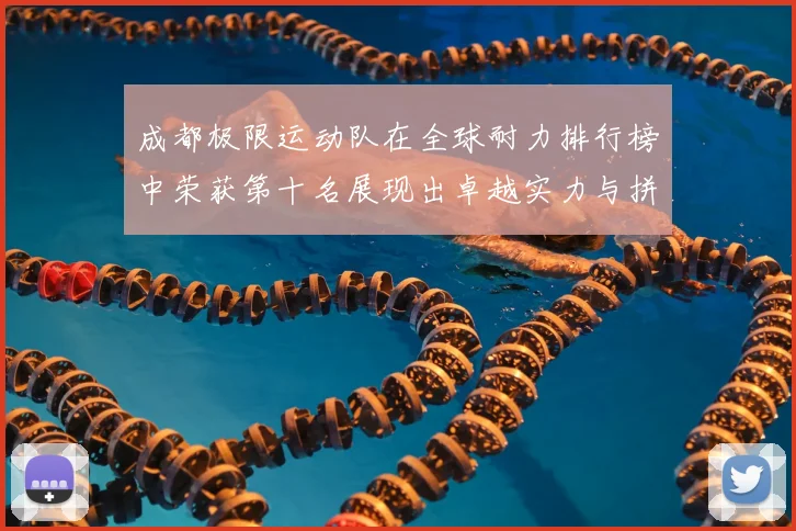 成都极限运动队在全球耐力排行榜中荣获第十名展现出卓越实力与拼搏精神