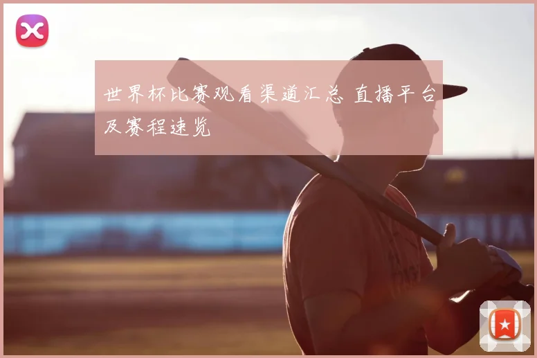 世界杯比赛观看渠道汇总 直播平台及赛程速览